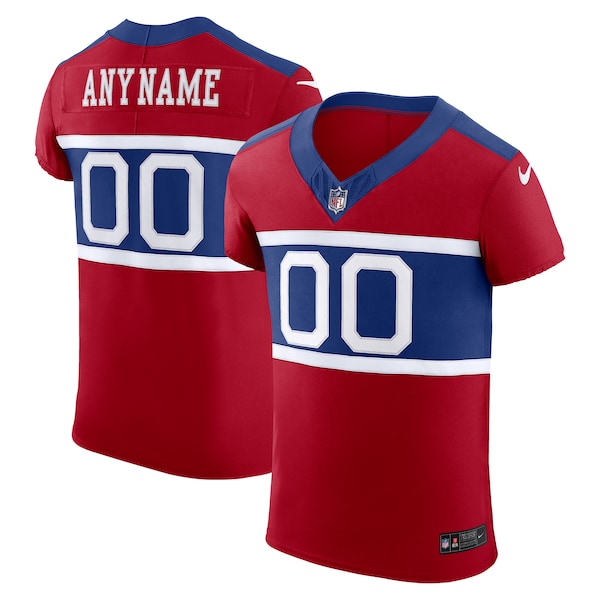 New York Giants Nike Alternate Vapor F.U.S.E. Elite Custom Jersey -  Red