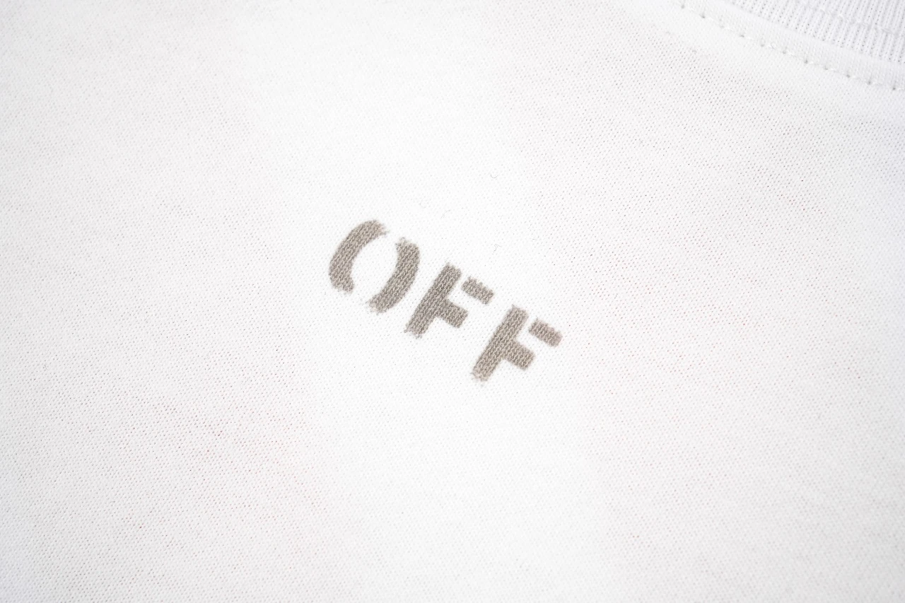 Off-White White Red Stripe Collage T-Shirt product photo from LabelPicks