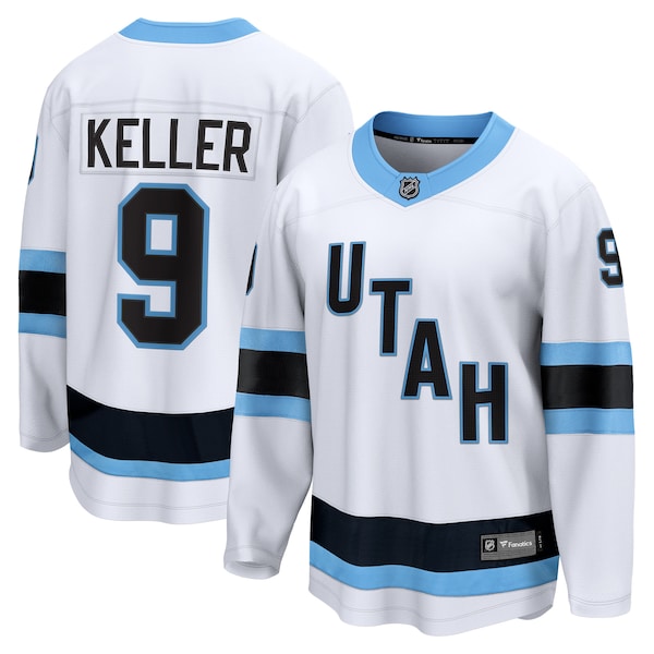 Clayton Keller Utah Hockey Club  Breakaway Player Jersey - White/Black