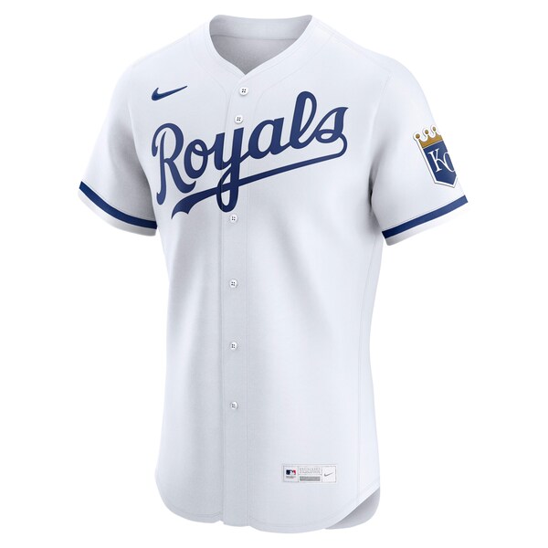 Kansas City Royals Nike Home Elite Jersey - White