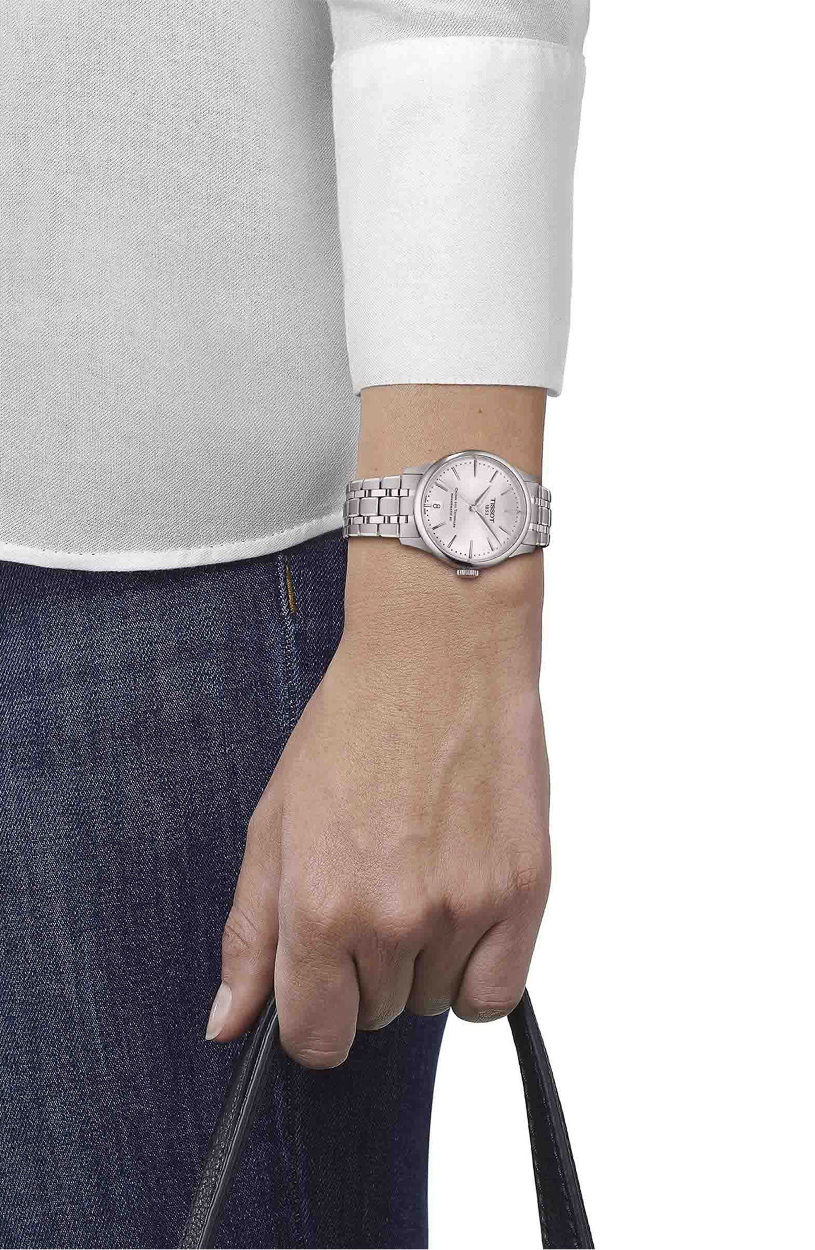 Tissot Chemin des Tourelles Powermatic 80 Bracelet Watch, 34mm