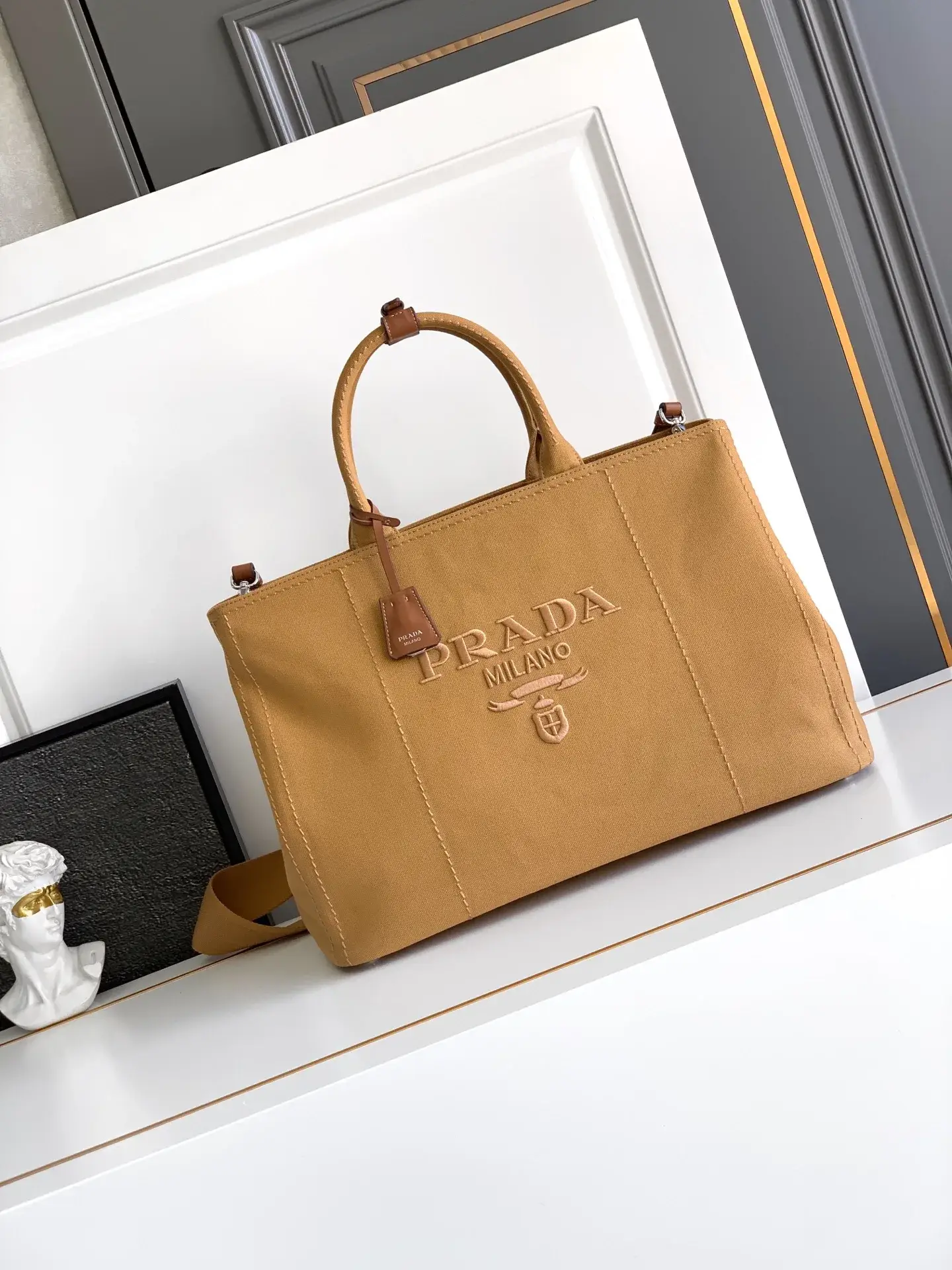 Prada Canvas and Leather Tote Bag product photo from LabelPicks