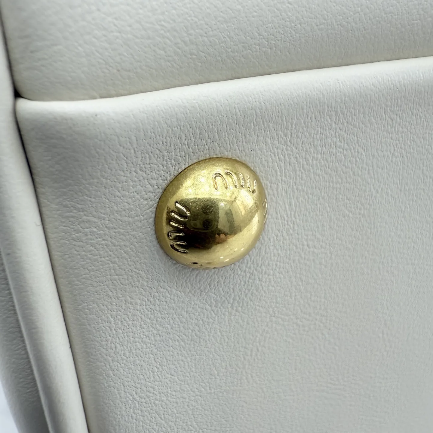 Miu Miu White Calfskin Top Handle Bag product photo from LabelPicks