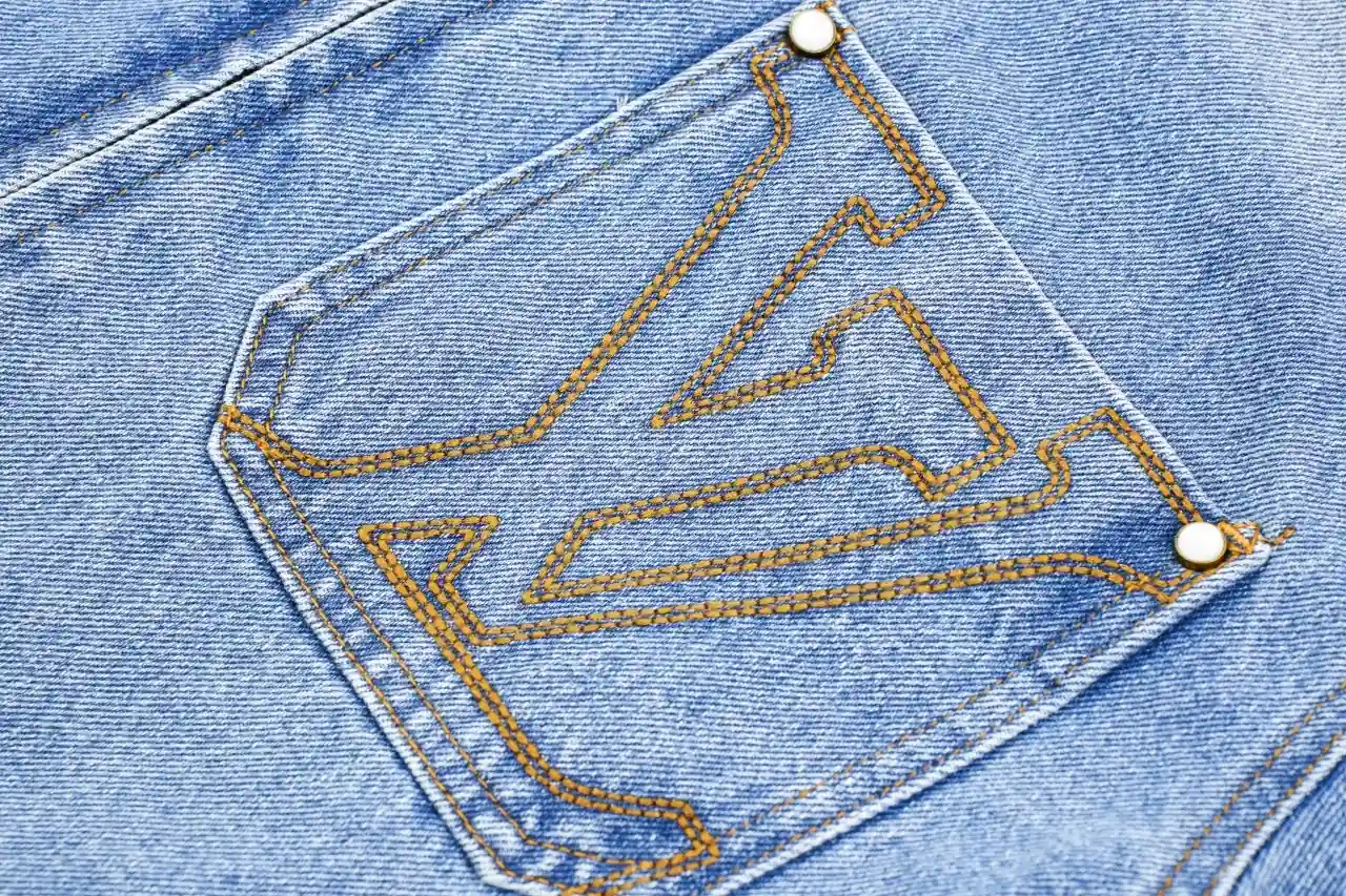 Louis Vuitton Light Blue Monogram Letter Stitch Zip Denim Jacket product photo from LabelPicks