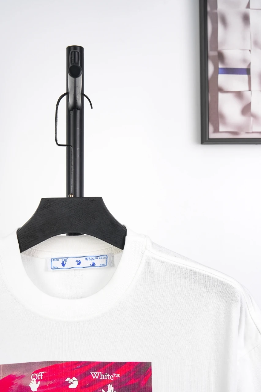 Off-White White Blurred Painting Arrow T-Shirt product photo from LabelPicks