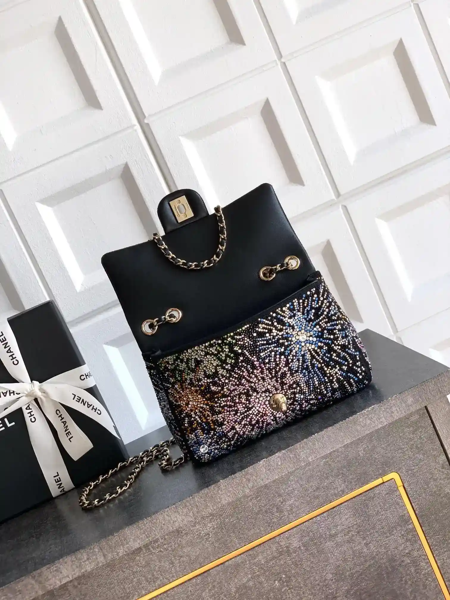 Chanel Classic Flap Black Crystal Shoulder Bag product photo from LabelPicks