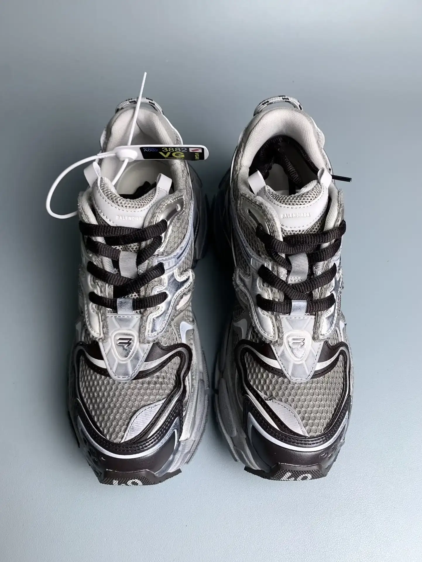 Balenciaga Runner Sneaker in Black/Silver product photo from LabelPicks