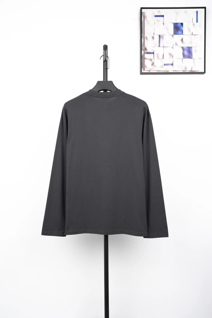 Prada Black Lightweight Triangle Patch Long Sleeve T-Shirt product photo from LabelPicks