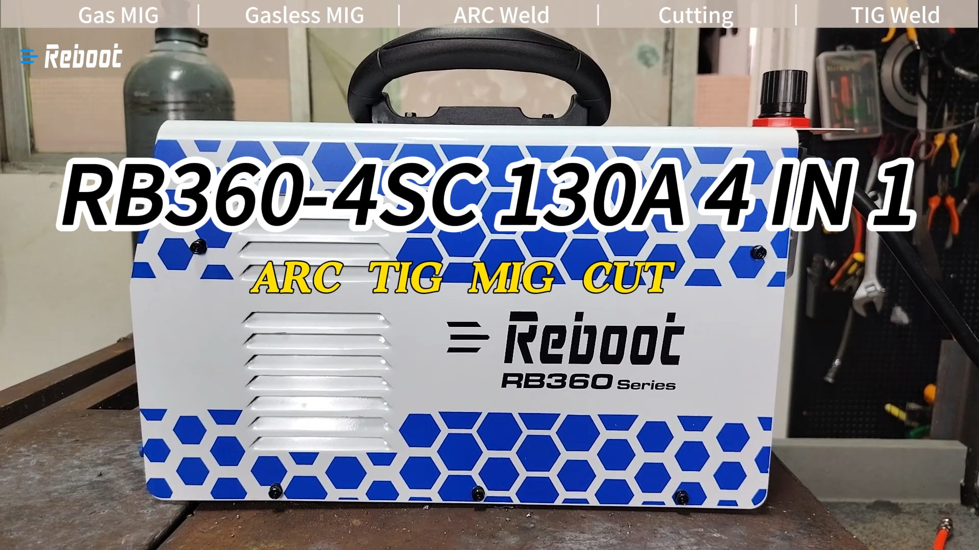Reboot MIG Welder Plasma Cutter Combo 200A MIG TIG Stick Cut