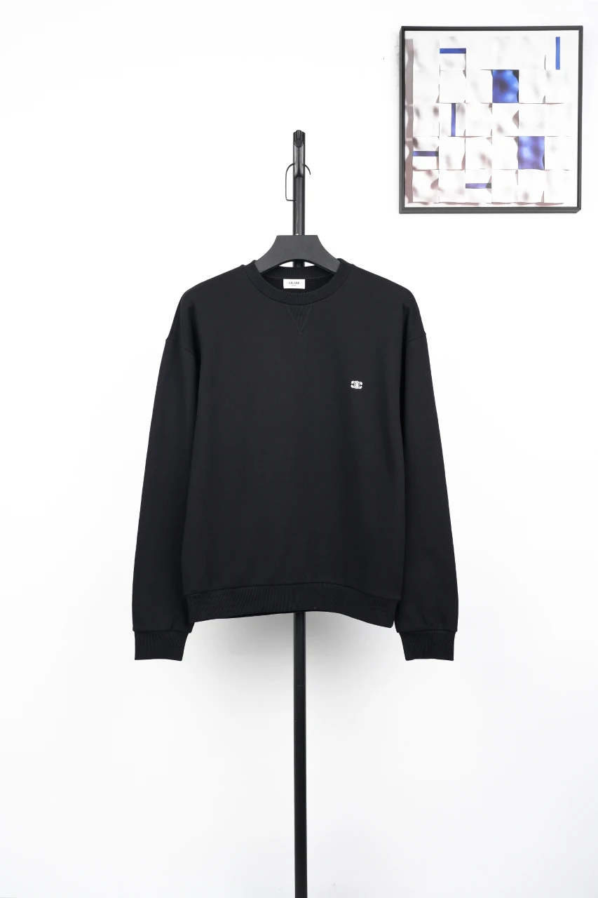 CELINE Black Triomphe Logo Crewneck Sweatshirt product photo from LabelPicks