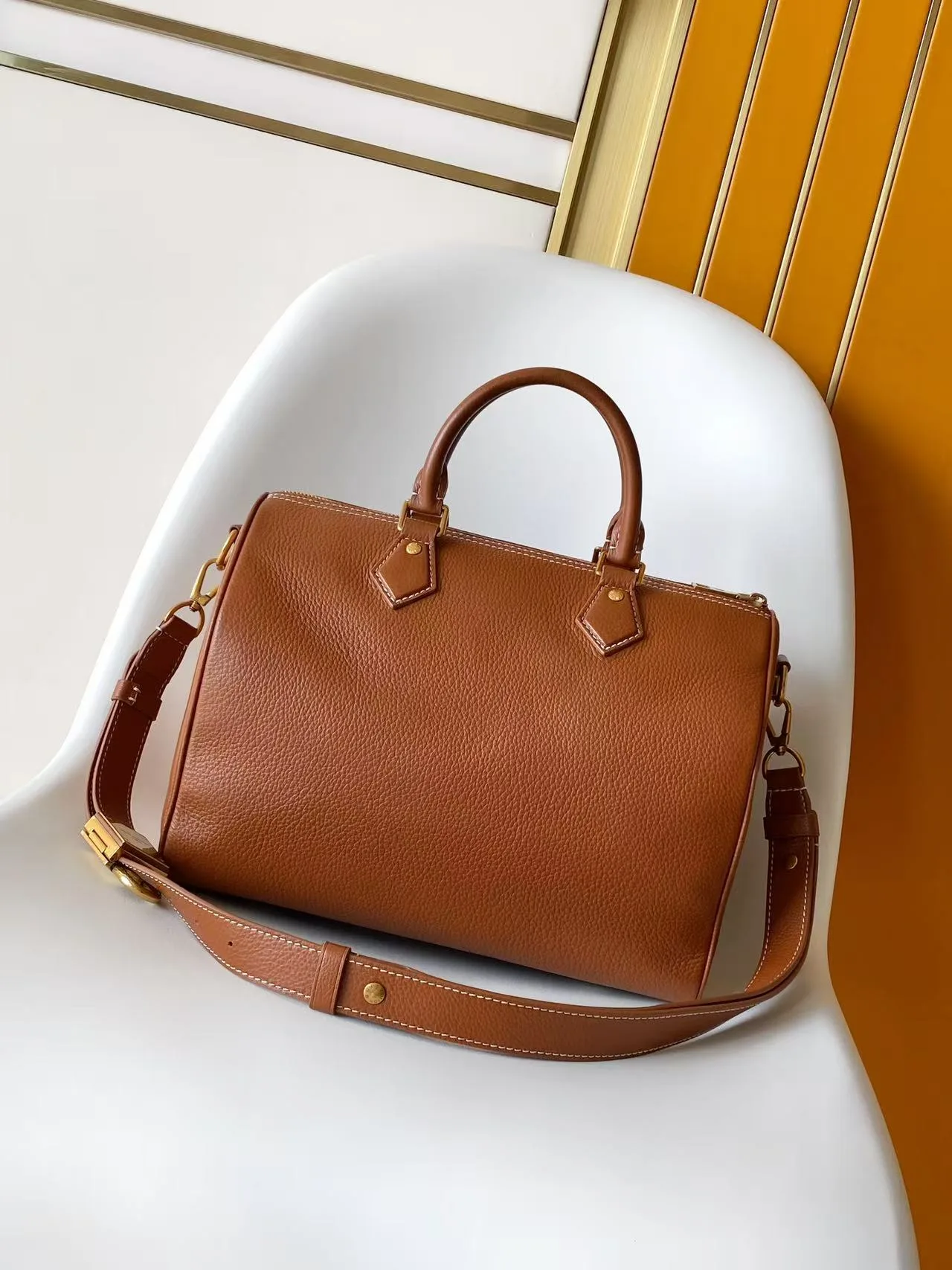 Louis Vuitton Speedy Black Calfskin Top Handle Bag product photo from LabelPicks