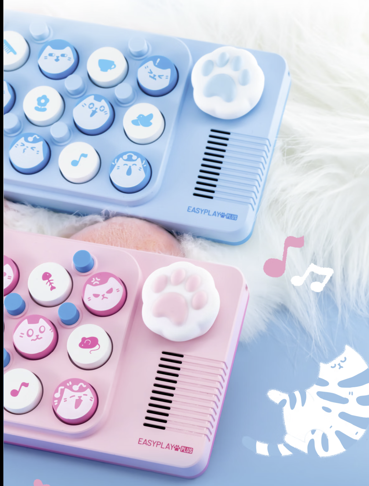 EASYPLAY MEOW PLUS Pocket Music Keyboard / MIDI Electronic Piano for Cat / Child - GreshamTech