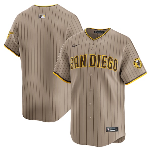 San Diego Padres Nike Alternate Limited Jersey - Sand