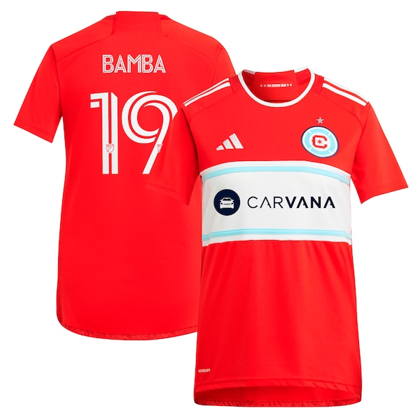 Jonathan Bamba Chicago Fire adidas Women's 2024 Return To Red Replica Player Jersey - Red