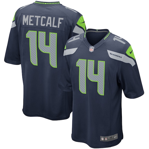 DK Metcalf Seattle Seahawks Nike Game Player Jersey - College Navy/White