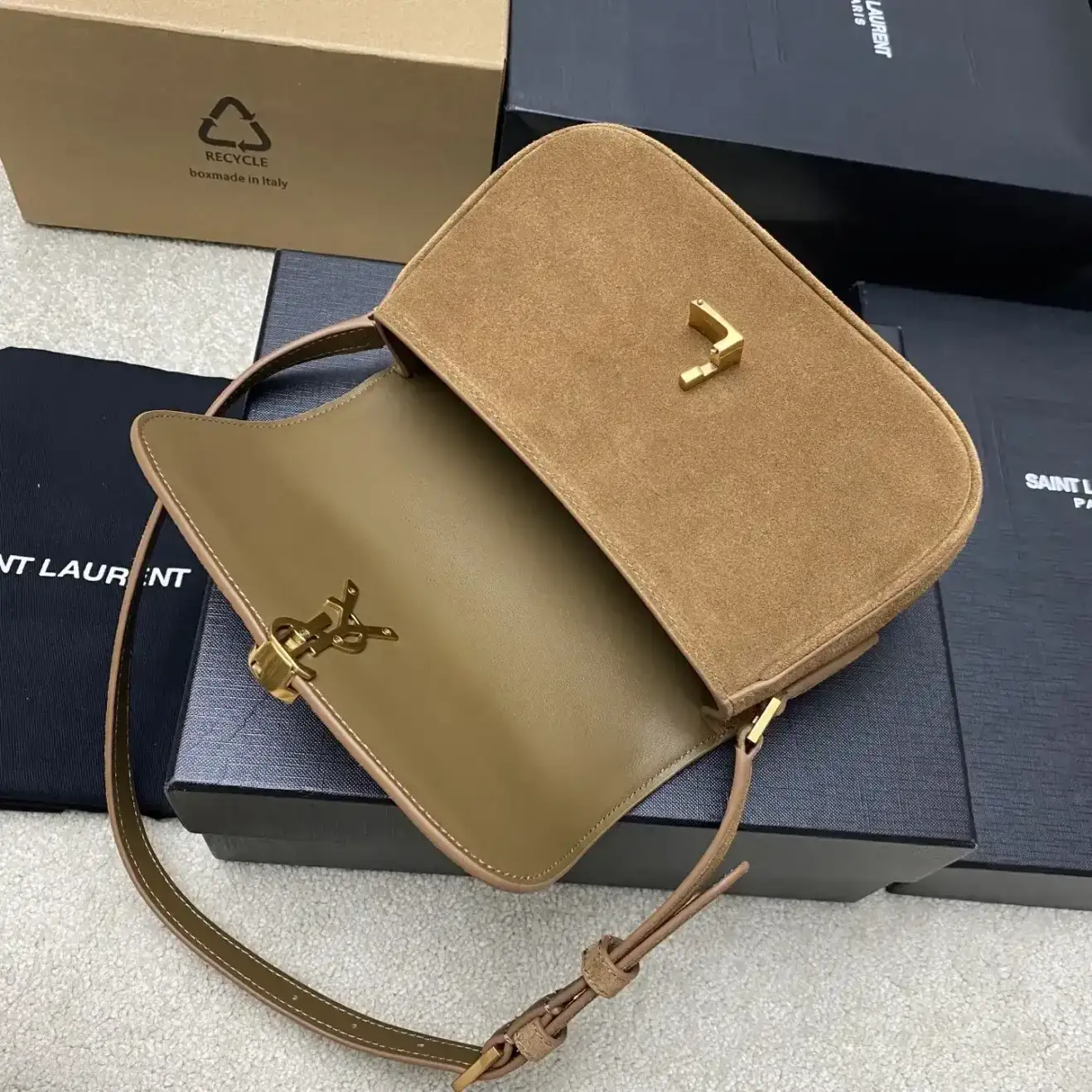 Saint Laurent Solferino Black Calfskin Shoulder Bag product photo from LabelPicks