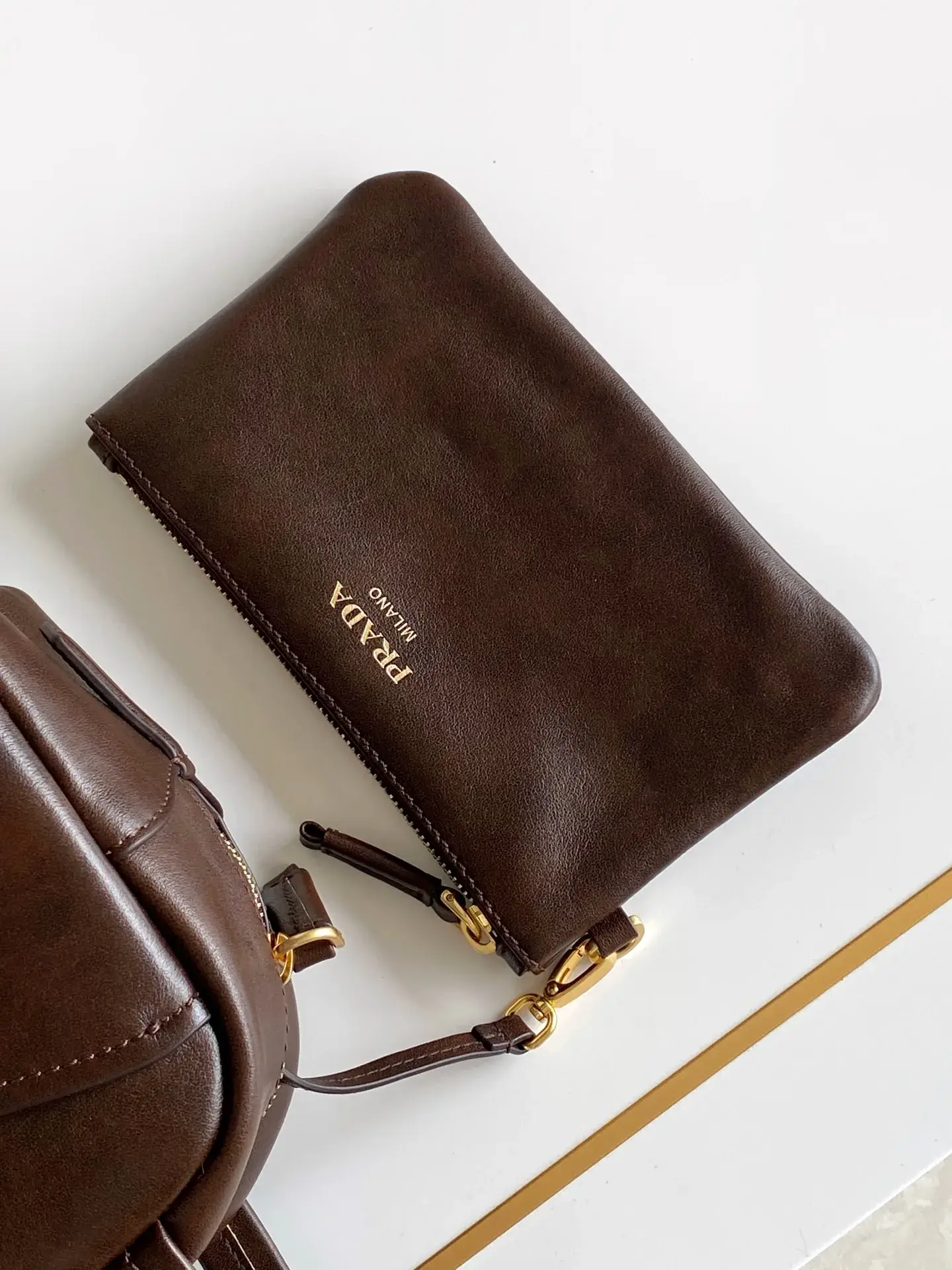 Prada Suede Leather Top Handle Bag product photo from LabelPicks