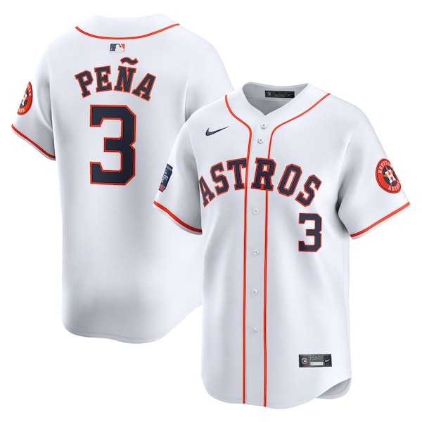 Jeremy Peña Houston Astros Nike 2024 MLB World Tour Mexico City Series Home Limited Player Jersey - White