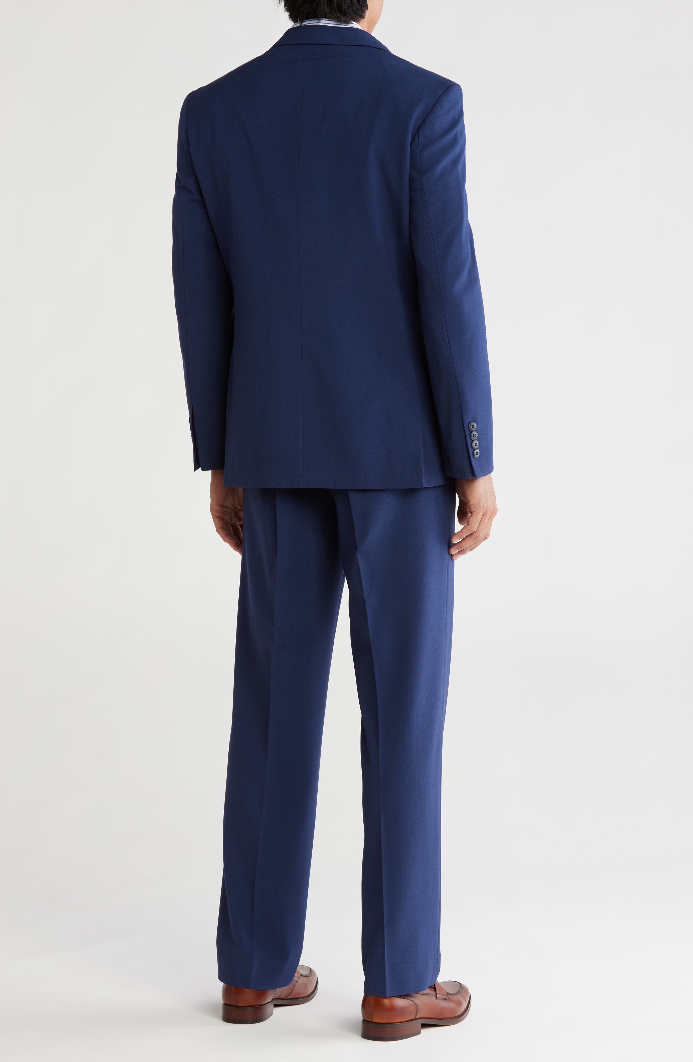 Nautica Blue Solid Suit