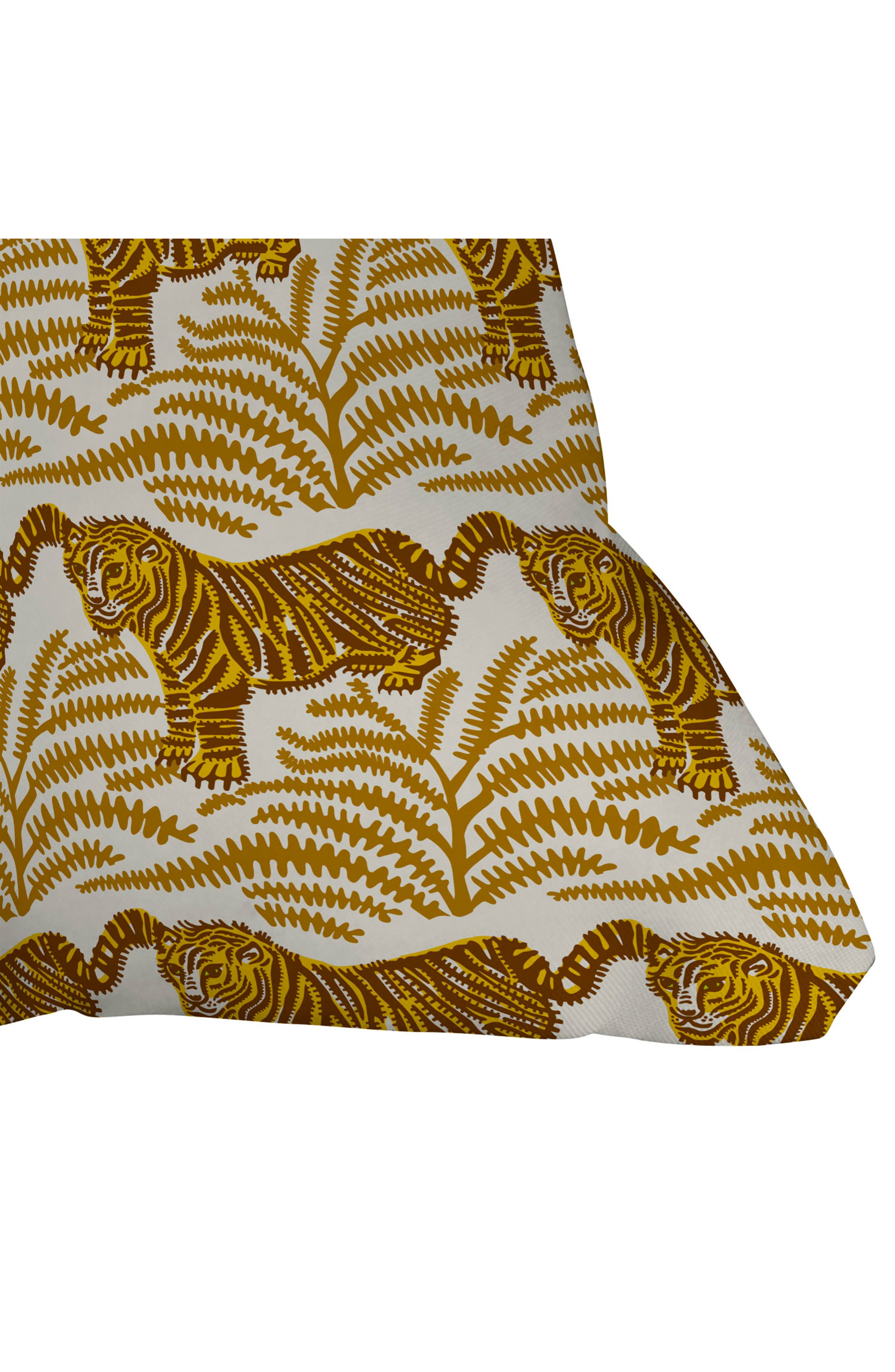 Deny Designs Oasis Tiger Throw Pillow