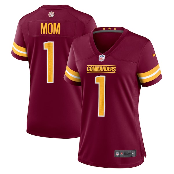 Number 1 Mom Washington Commanders Nike Women's Game Jersey - Burgundy