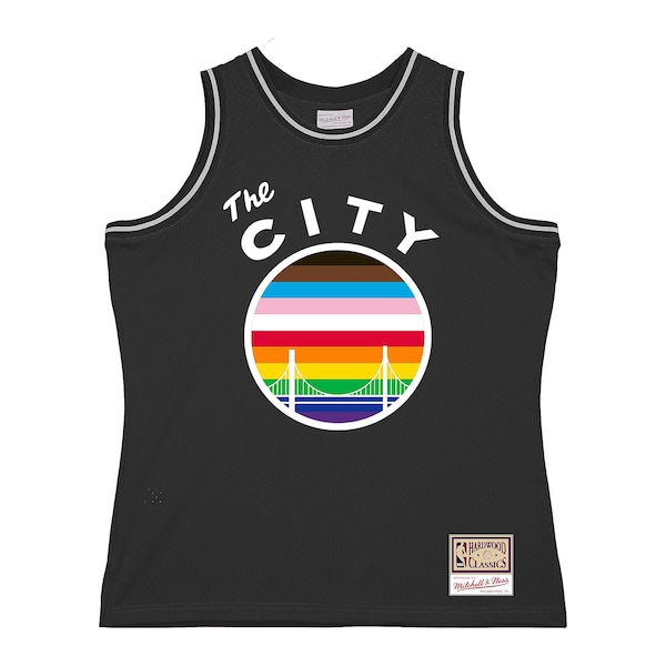 Golden State Warriors Hardwood Classic Pride Jersey - Black