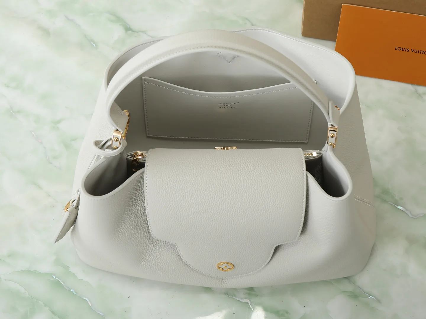Louis Vuitton Capucines White Calfskin Top Handle Bag product photo from LabelPicks