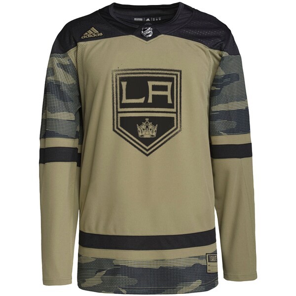 Los Angeles Kings adidas Military Appreciation Team Authentic Custom Practice Jersey - Camo