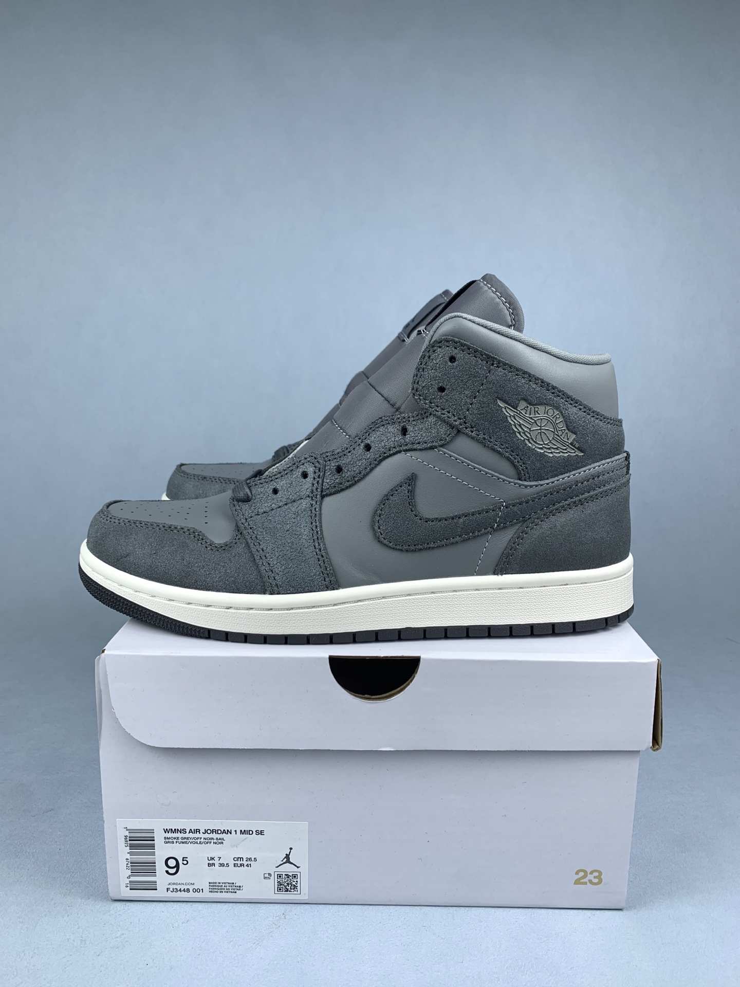 Air Jordan 1 Mid SE “Distressed Smoke Grey” Shoes