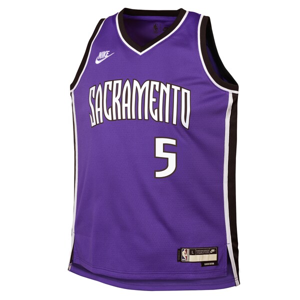 De'Aaron Fox Sacramento Kings Nike Youth 2024/25 Swingman Jersey - Purple - Classic Edition