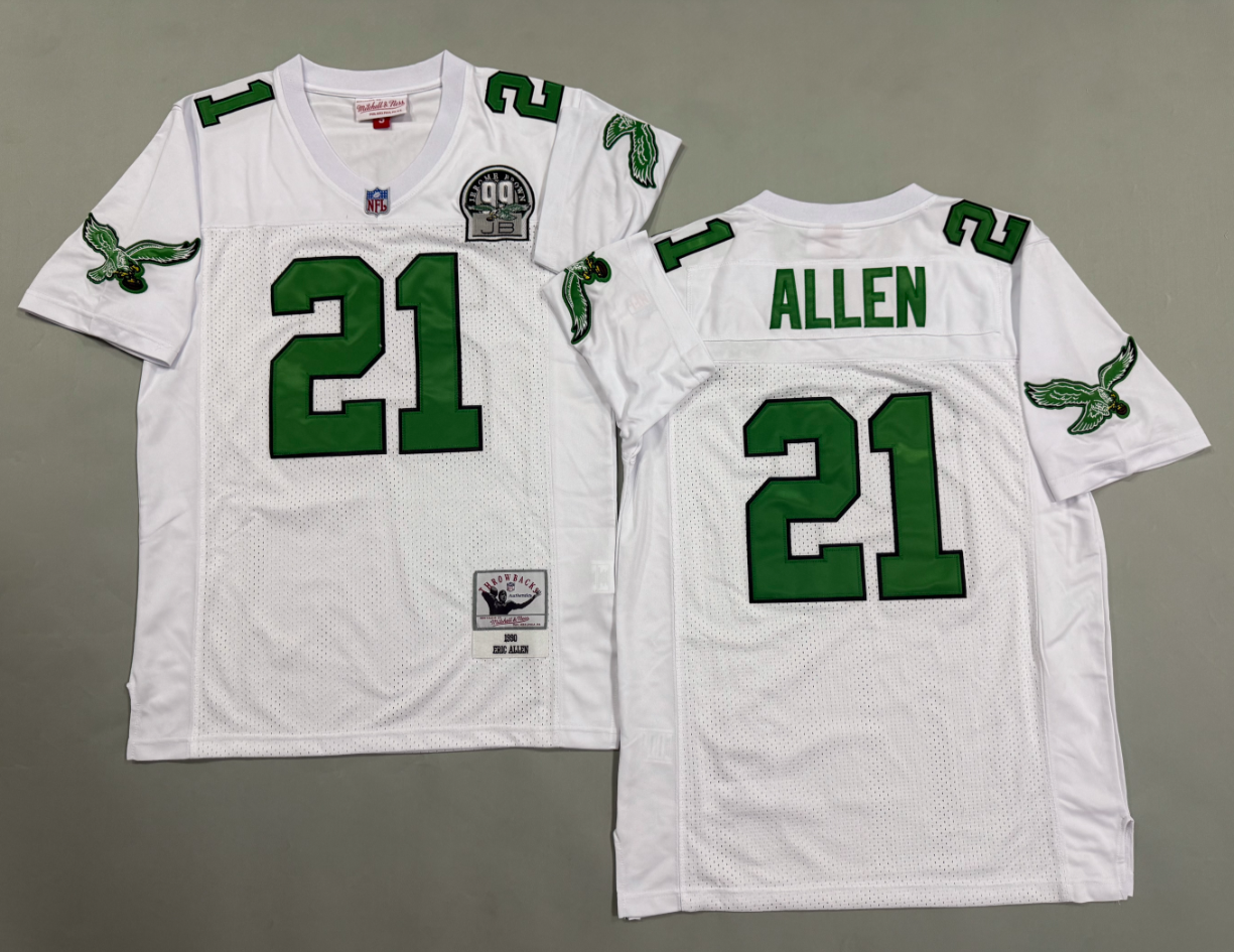 Eric Allen Philadelphia Eagles Authentic Throwback Retired Player Jersey