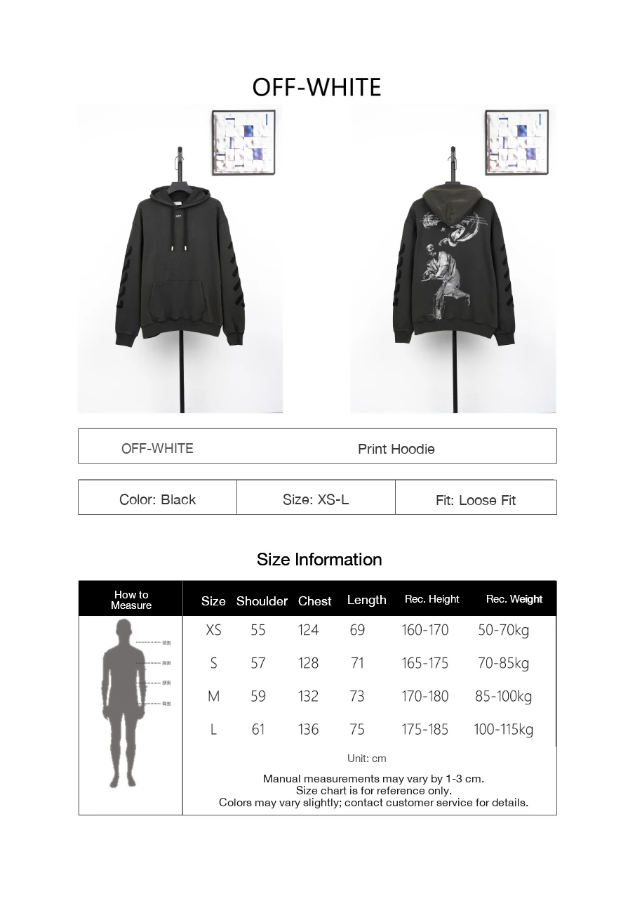 Off-White Black Saint Matthew and Angel Graphic Hoodie product photo from LabelPicks