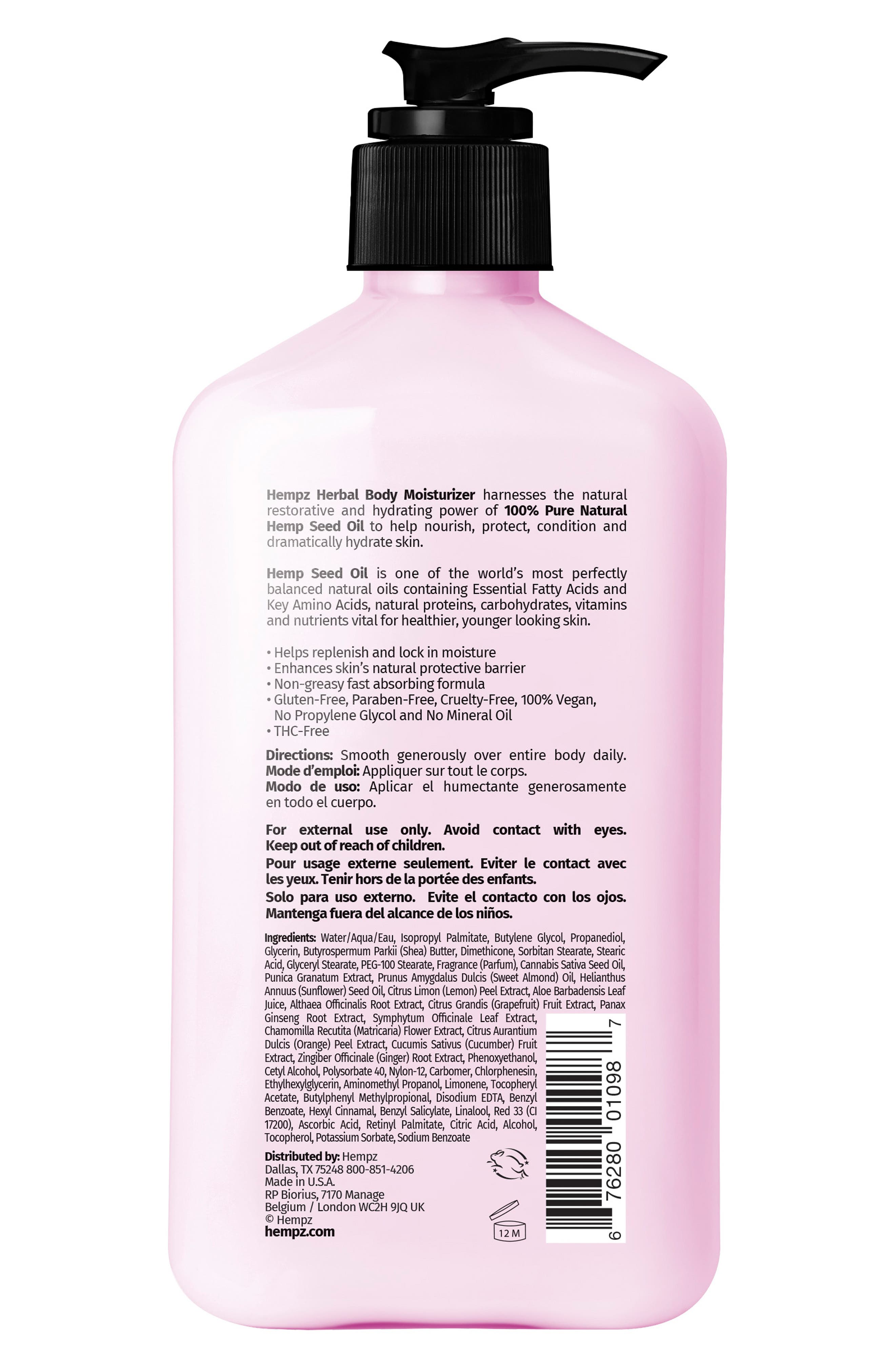HEMPZ Pomegranate Herbal Body Moisturizer