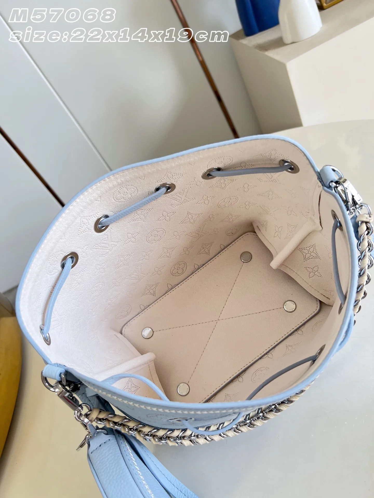 Louis Vuitton Woven Leather Bucket Bag product photo from LabelPicks
