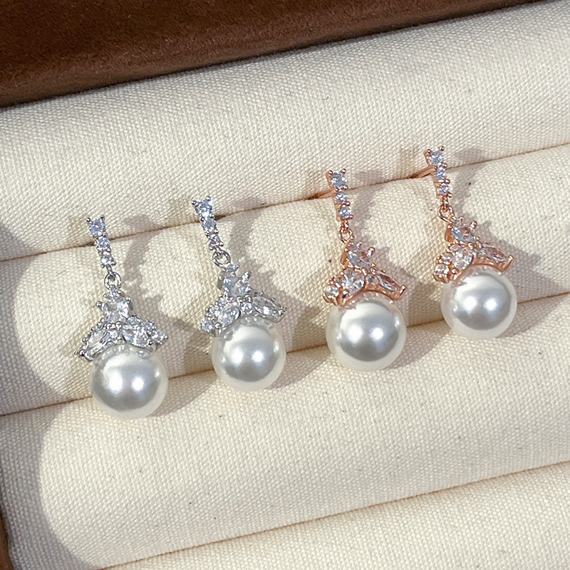 New original S925 sterling silver Ice Queen earrings for women, featuring a sophisticated design with delicate micro-pave diamonds and a luxurious, eye-catching style