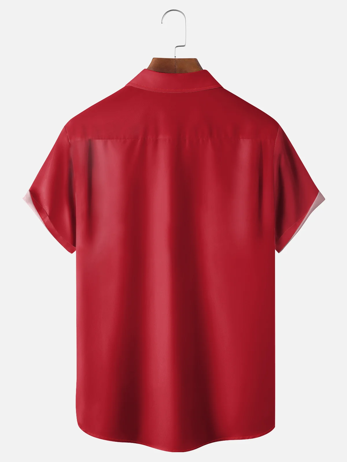 Moisture Wicking Geometric Color Blocks Chest Pocket Holiday Shirt