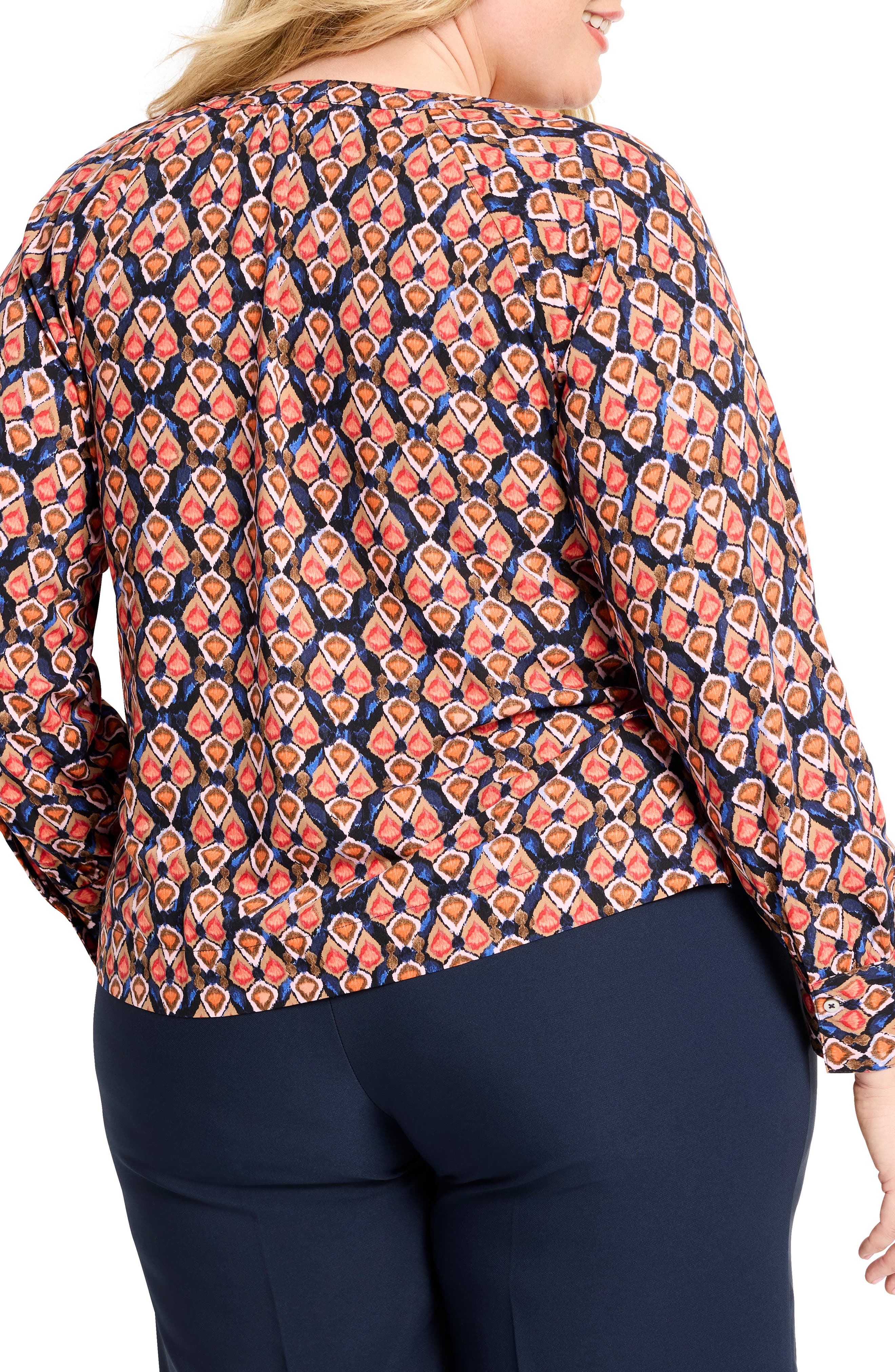 NIC+ZOE Harvest Ikat V-Neck Top