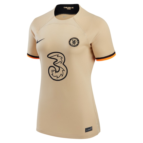 Chelsea Nike Women's 2022/23 Third Replica Jersey - Gold
