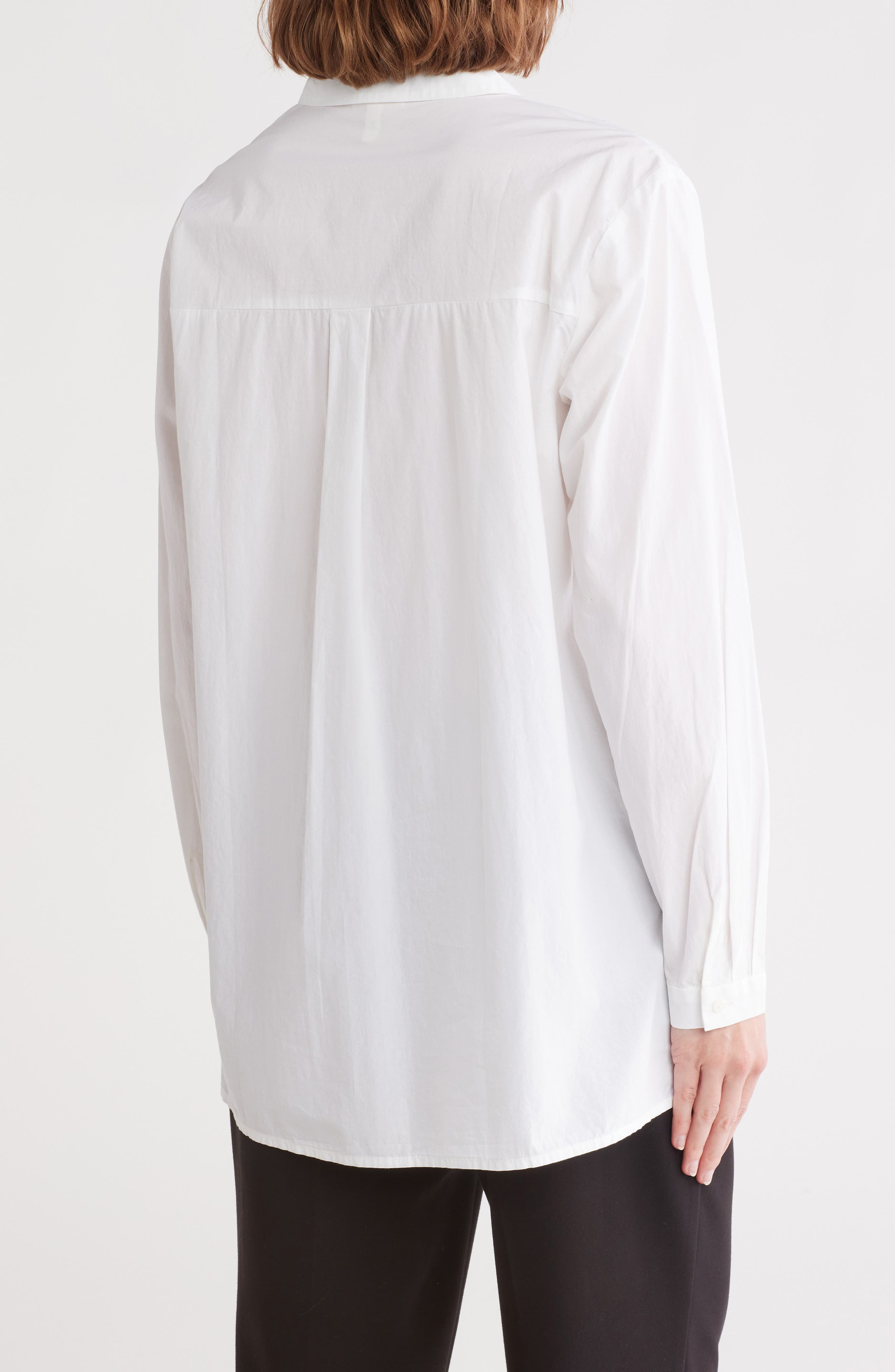 Eileen Fisher Organic Cotton Button-Up Shirt