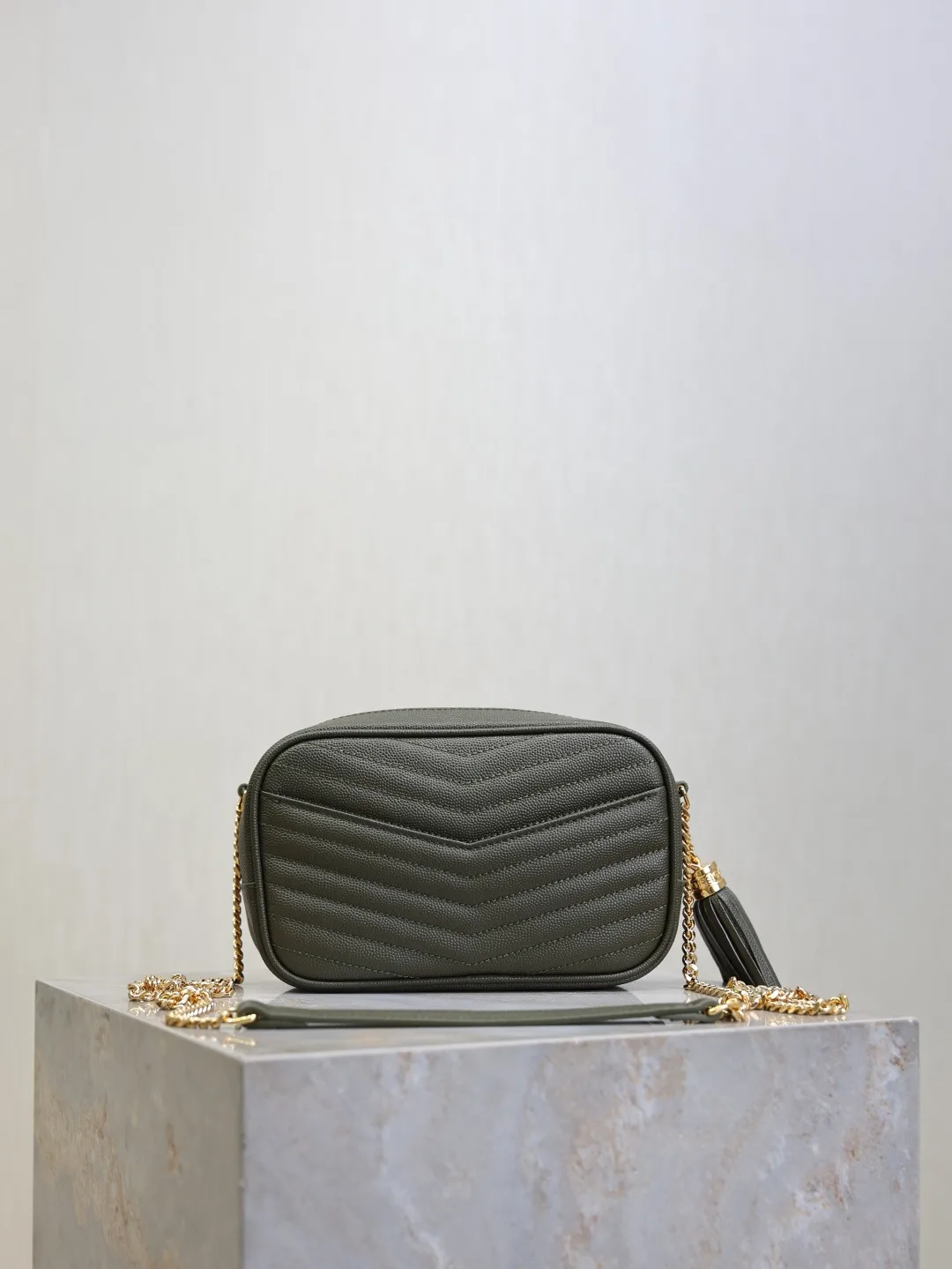 Saint Laurent Green Calfskin Shoulder Bag product photo from LabelPicks