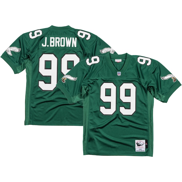 Jerome Brown Philadelphia Eagles  1991 Authentic Jersey - Kelly Green