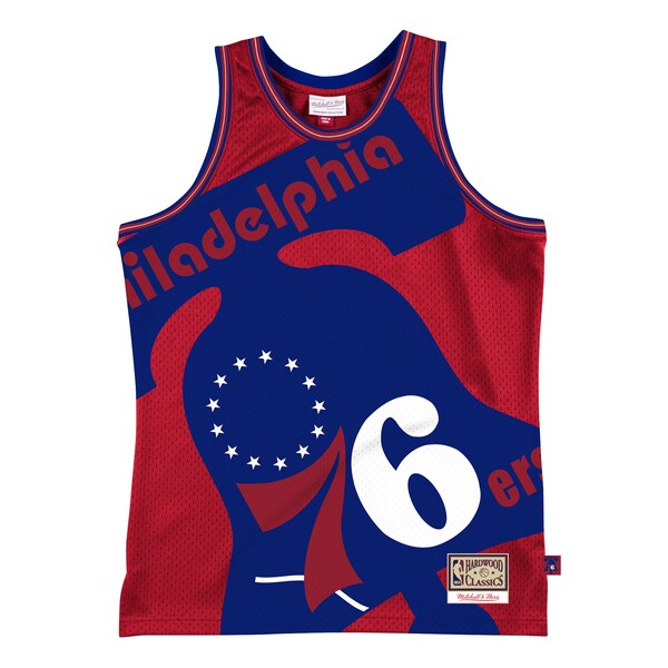 Philadelphia 76ers  Hardwood Classics Blown Out Fashion Jersey - Red