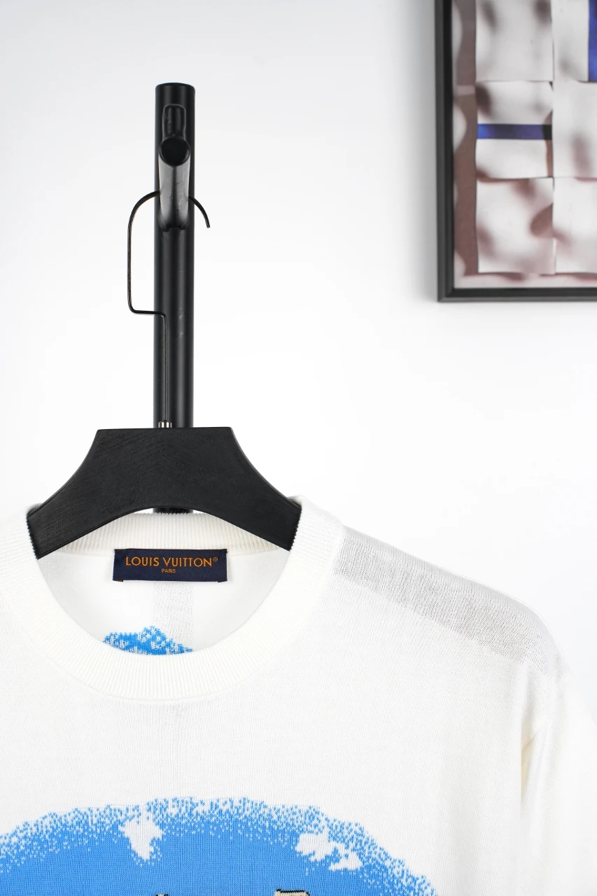 Louis Vuitton White Western Landscape Jacquard T-Shirt product photo from LabelPicks