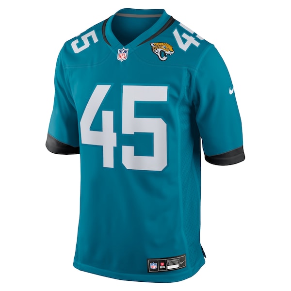 Tucker Addington Jacksonville Jaguars Nike Team Game Jersey -  Teal