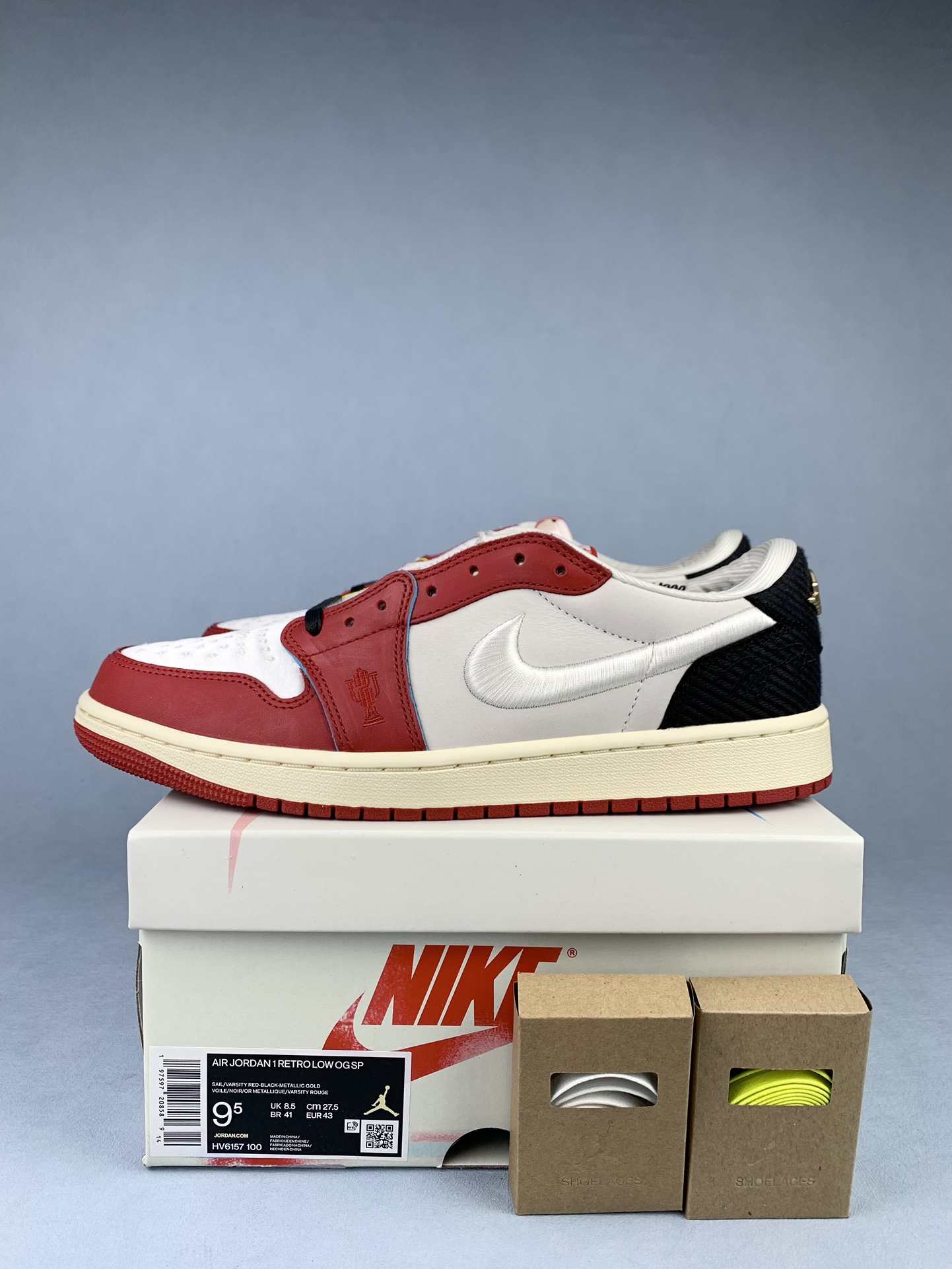 Trophy Room x Air Jordan 1 Retro Low OG SP “Rookie Card - Home” Shoes