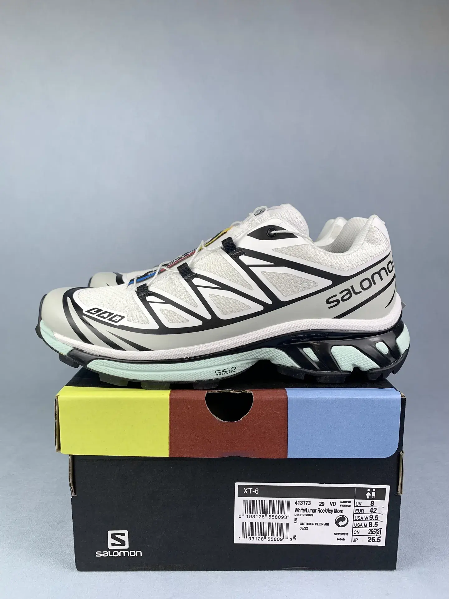 Salomon XT-6 “White Icy Morn” Shoes product photo from LabelPicks
