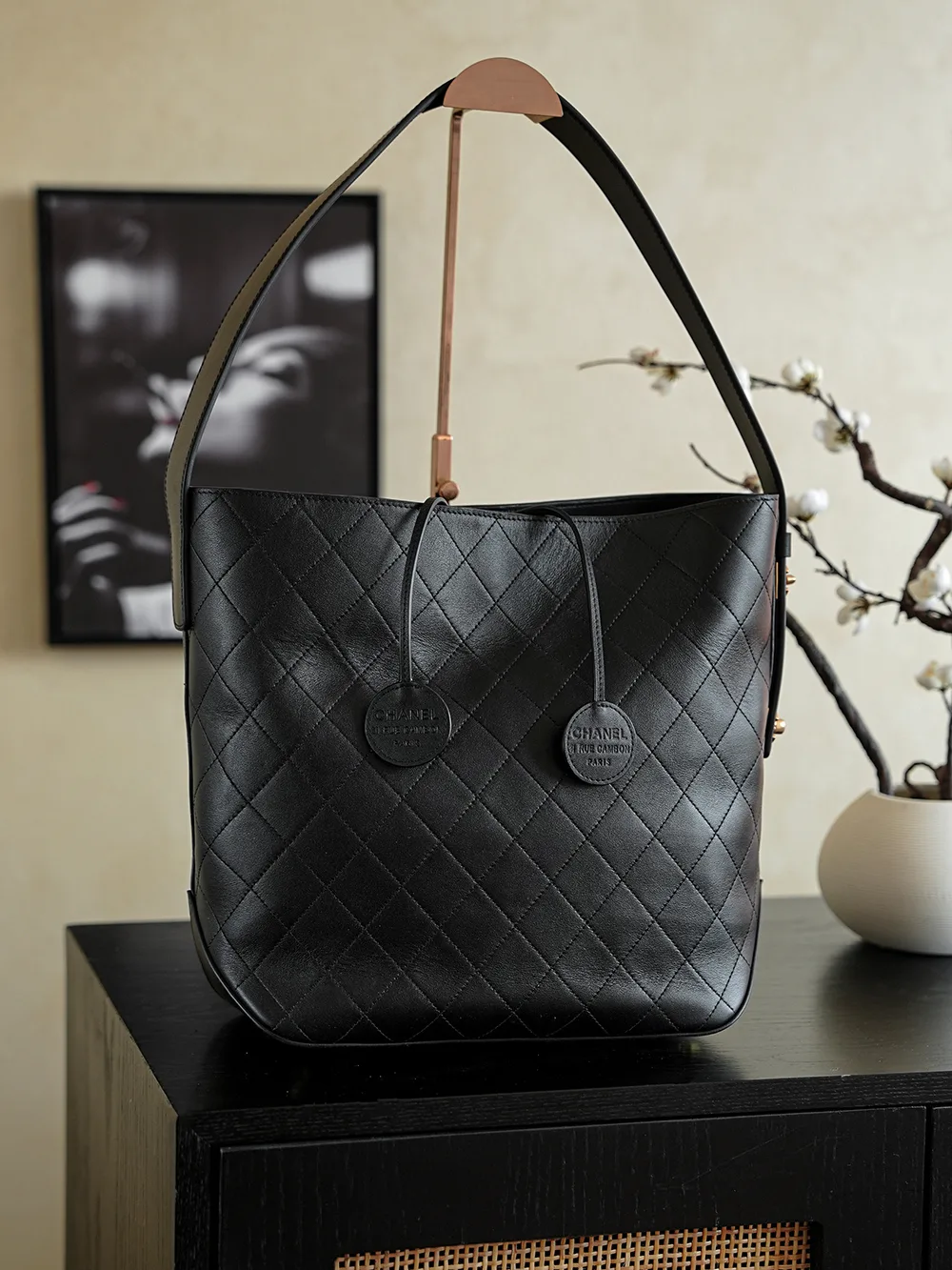 Chanel Black Quilted Leather Shoulder Bag product photo from LabelPicks