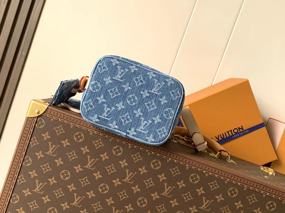 Louis Vuitton Blue Calfskin Bucket Bag product photo from LabelPicks