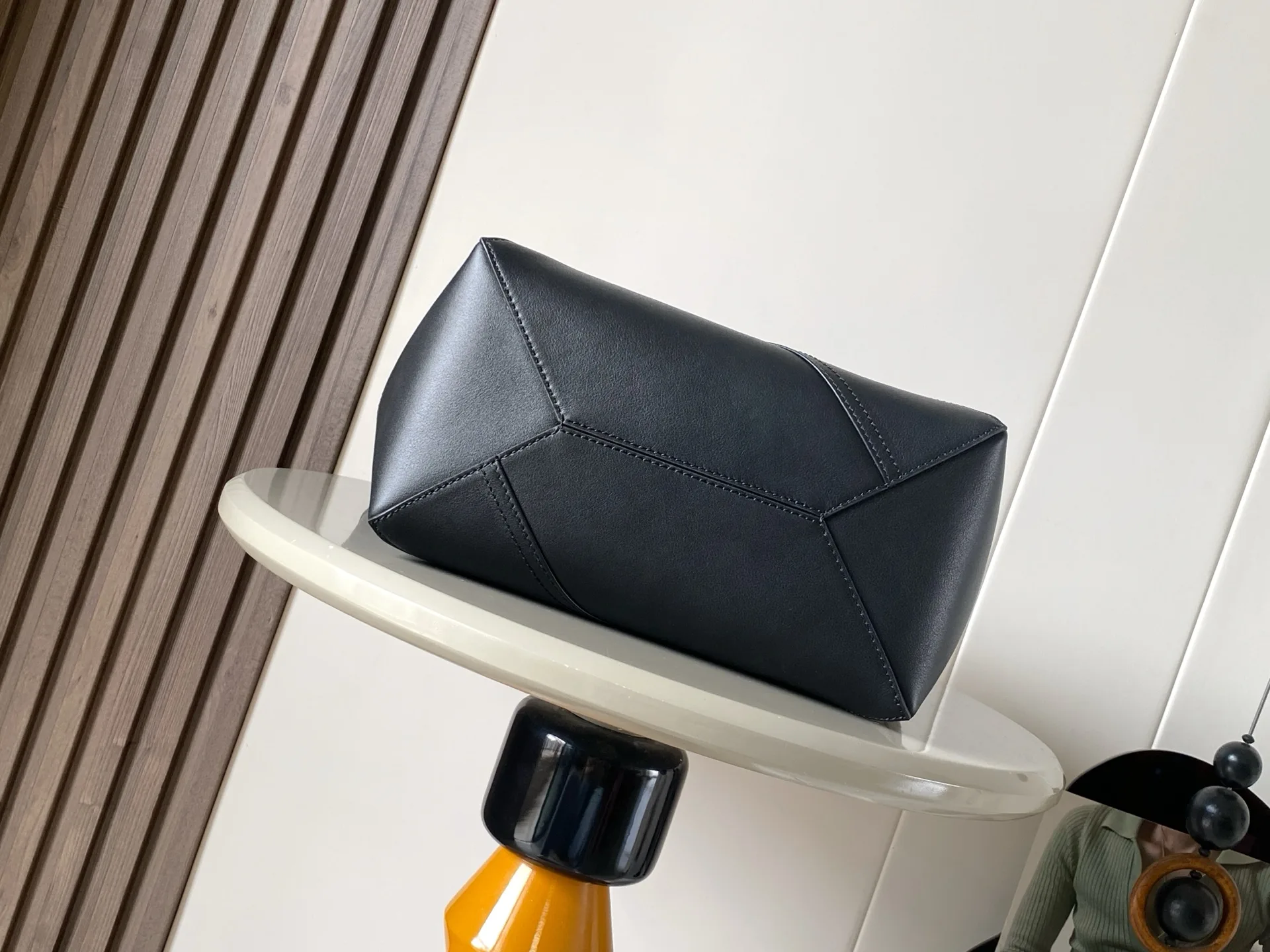 Loewe Black Puzzle Calfskin Tote Bag product photo from LabelPicks