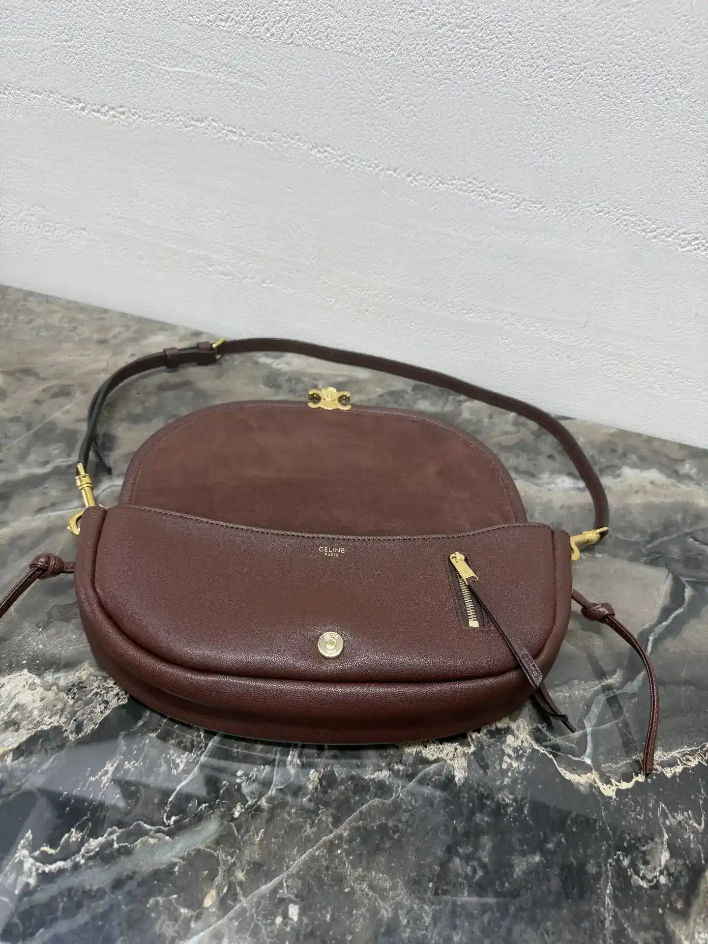 Celine Triomphe Lambskin Hobo Bag product photo from LabelPicks